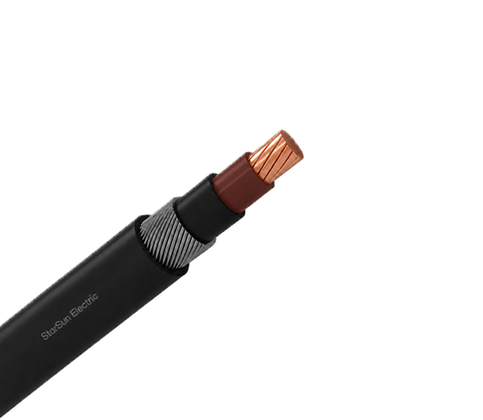 Single core copper XLPE AWA PVC low voltage armoured cable
