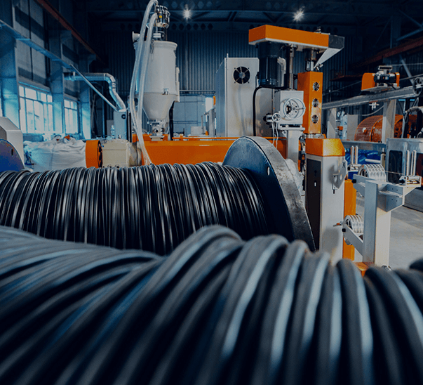 Cable production and inspection view
